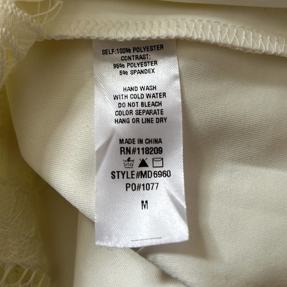 Off The Shoulder White Lace Mini Dress - Picture 10 of 10